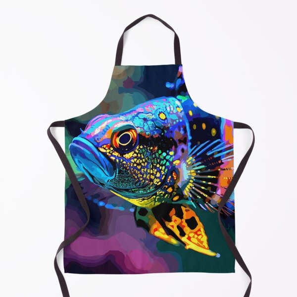 Item preview, Colorful vibrant African OB Peacock Cichild designed and sold by Artbyminga.