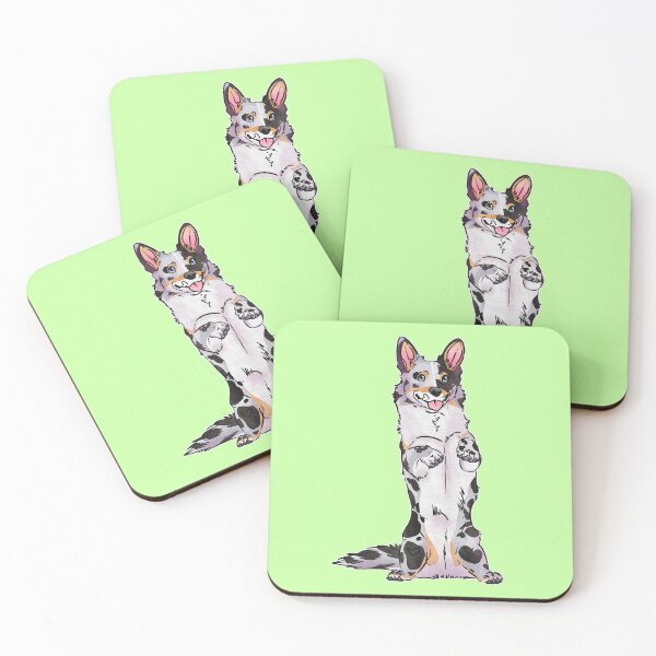 Item preview, Sittin pretty Cardigan Corgi (Blue Tri Merle) designed and sold by Sparklepupfaeri.
