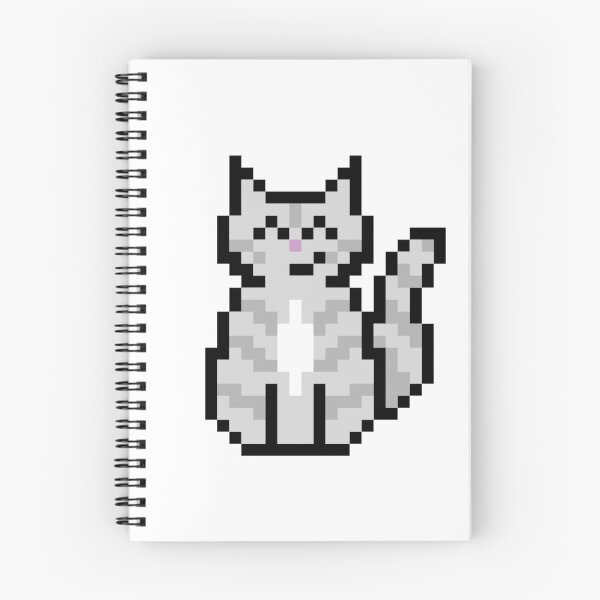 Item preview, Grey Tabby Cat Pixel Art designed and sold by bugpixels.