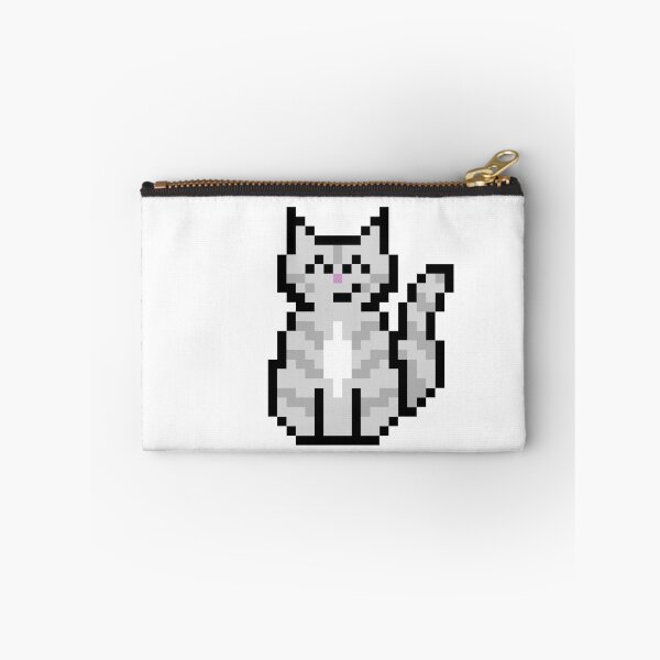 Item preview, Grey Tabby Cat Pixel Art designed and sold by bugpixels.