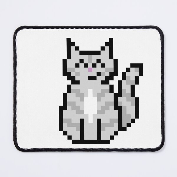 Item preview, Grey Tabby Cat Pixel Art designed and sold by bugpixels.