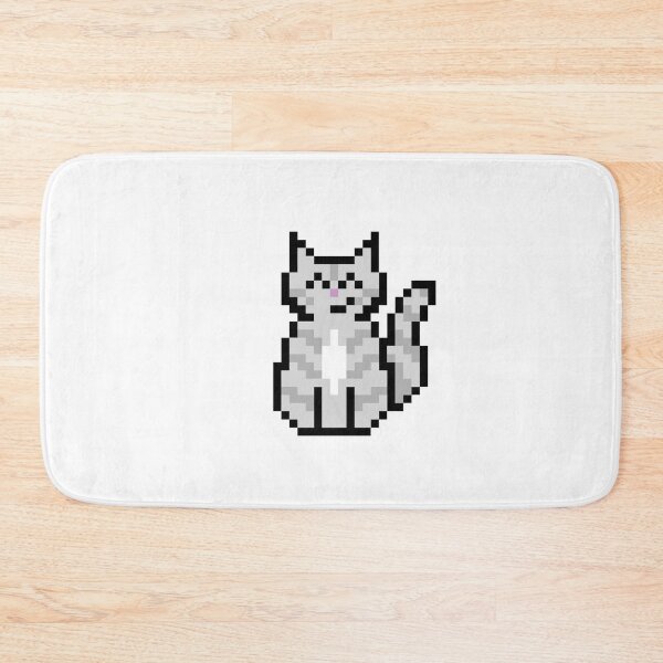 Item preview, Grey Tabby Cat Pixel Art designed and sold by bugpixels.