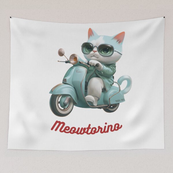 Item preview, Meowtorino (Cat lovers in Italy) designed and sold by LittleDreamsCo.
