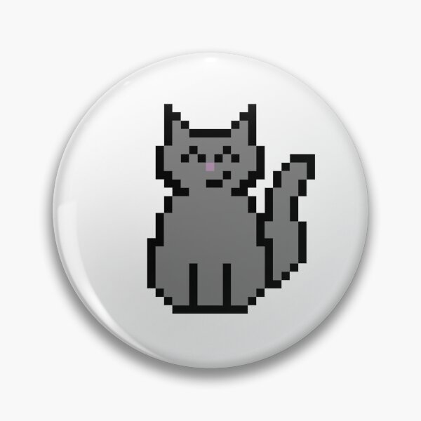 Item preview, Gray Cat Pixel Art designed and sold by bugpixels.