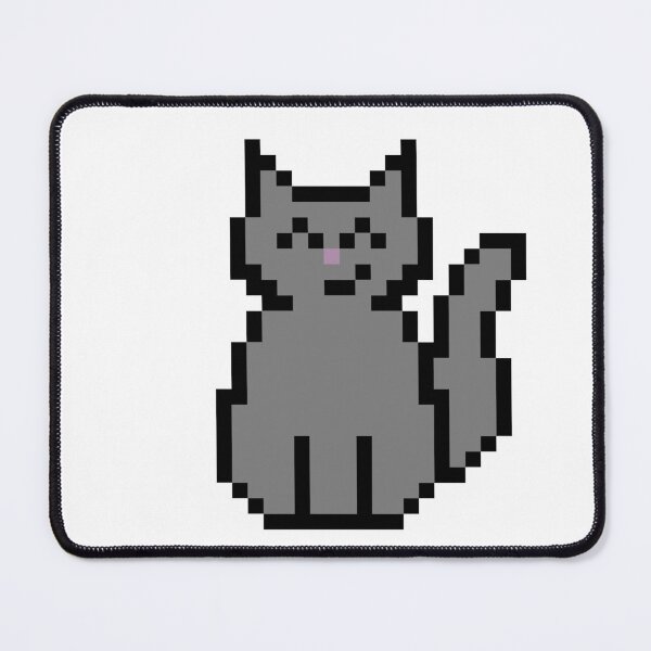 Item preview, Gray Cat Pixel Art designed and sold by bugpixels.