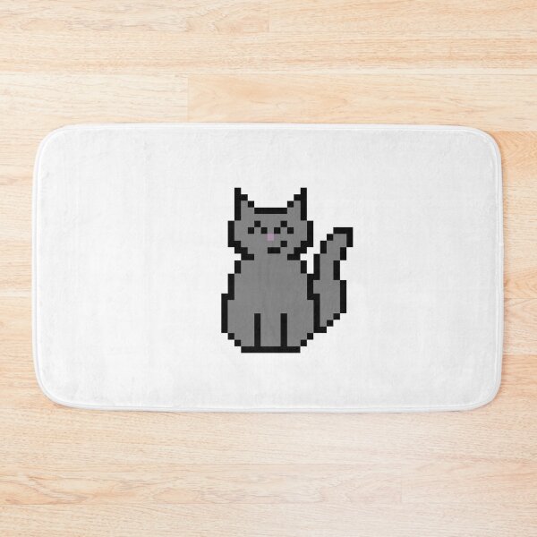 Item preview, Gray Cat Pixel Art designed and sold by bugpixels.