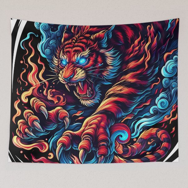 Item preview, wild tiger designed and sold by aliraweb.