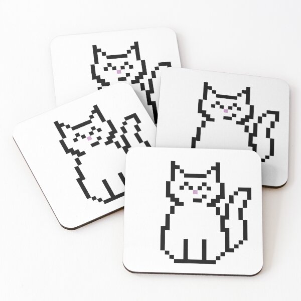 Item preview, White Cat Pixel Art designed and sold by bugpixels.