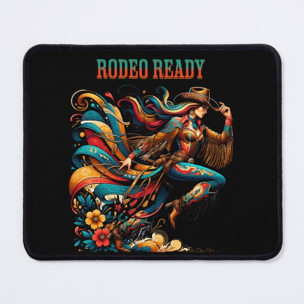 Item preview, Retro Vintage Rodeo Ready Western Cowgirl Colorful  designed and sold by AnalajiaDesigns.