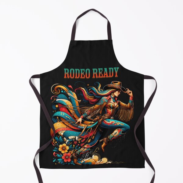Artikelvorschau, Retro Vintage Rodeo Bereit Western Cowgirl Bunt entworfen und verkauft von AnalajiaDesigns.