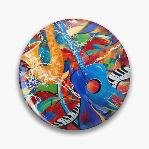 Item preview, Abstract, Colorful Guitar, Saxophone, Piano, Music Art by Juleez designed and sold by Juleez.