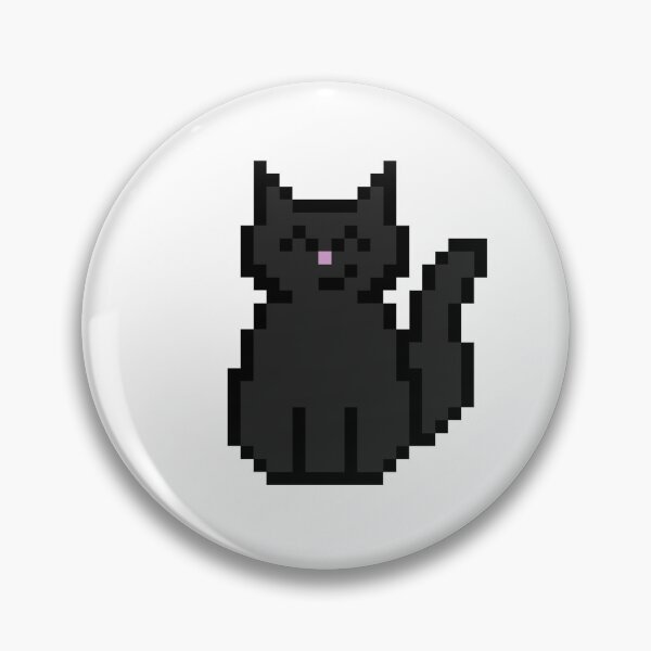 Item preview, Black Cat Pixel Art designed and sold by bugpixels.