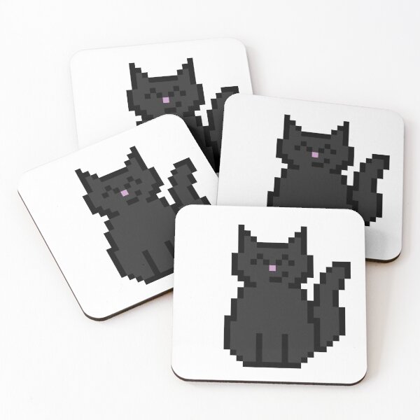 Item preview, Black Cat Pixel Art designed and sold by bugpixels.