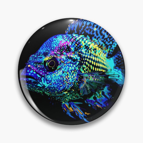 Item preview, Blue African OB Peacock Cichild  designed and sold by Artbyminga.