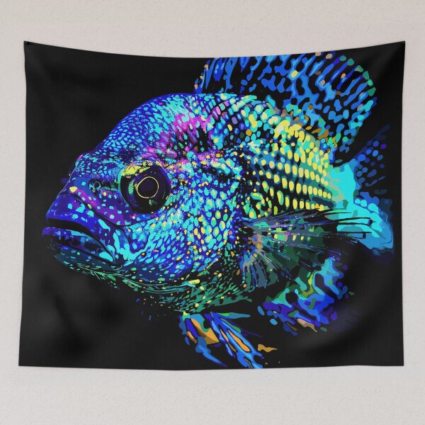 Item preview, Blue African OB Peacock Cichild  designed and sold by Artbyminga.