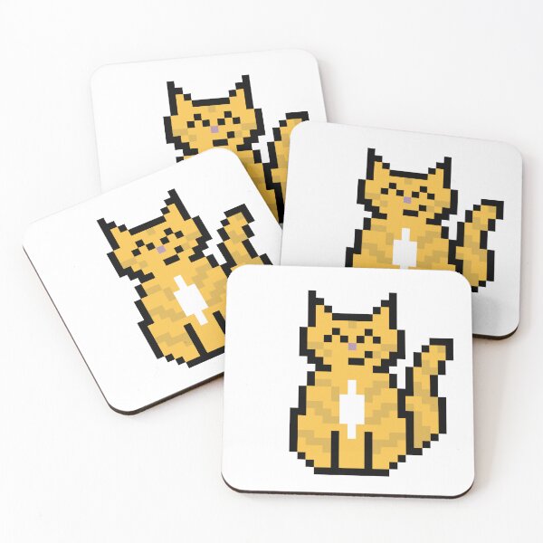 Item preview, Orange Cat Pixel Art designed and sold by bugpixels.