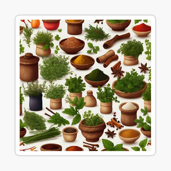 Item preview, Herbs And Spices Pattern #2 designed and sold by Pokemondundee.