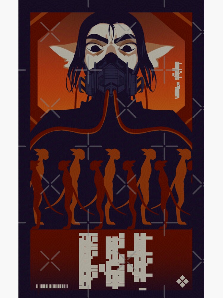 Aperçu 3 sur 3. Sticker avec l'œuvre Supériorité courte créée et vendue par VOTVMerch.