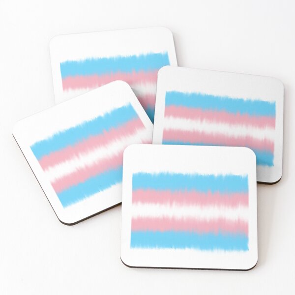 Item preview, Fuzzy Transgender Flag designed and sold by A4R0NN.