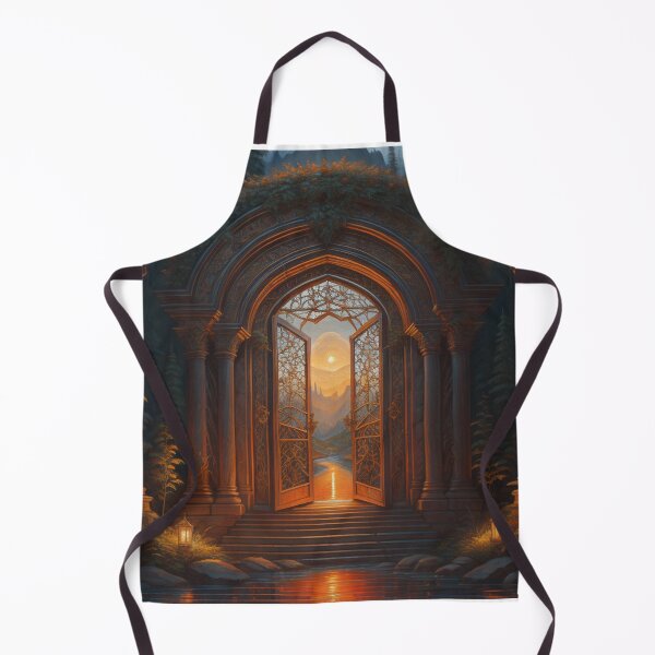 Item preview, Enchanted Forest Realm Sunset Wrought Iron Gates designed and sold by EnchantedVista.