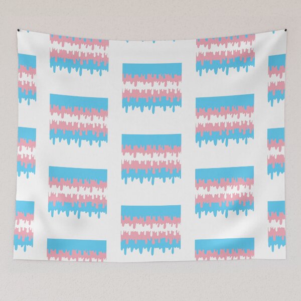 Item preview, Melting Transgender Flag designed and sold by A4R0NN.