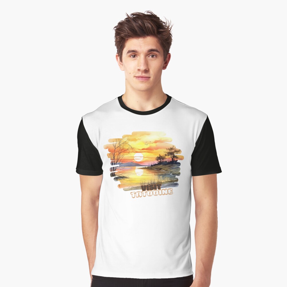 Vista previa del artículo con la obra «Camiseta gráfica», diseñado y vendido por NoobsDesign.