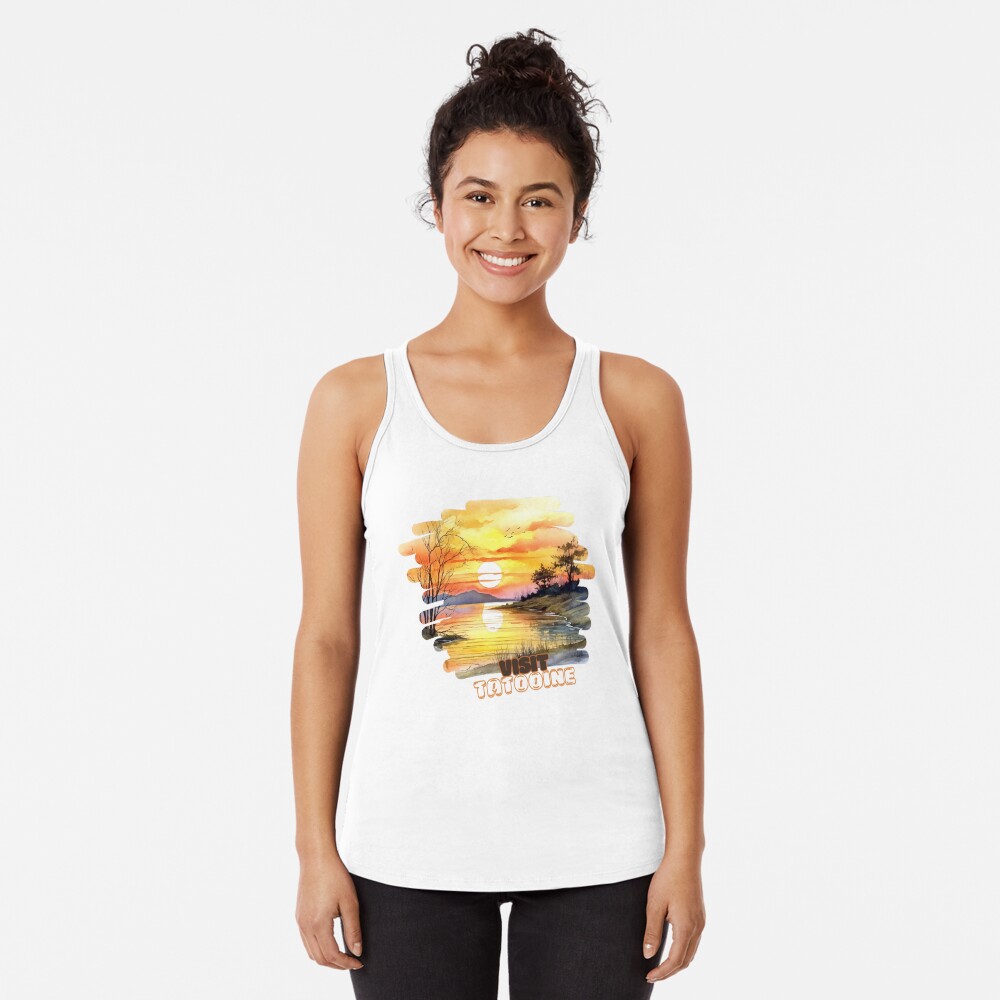 Vista previa del artículo con la obra «Camiseta con espalda nadadora», diseñado y vendido por NoobsDesign.