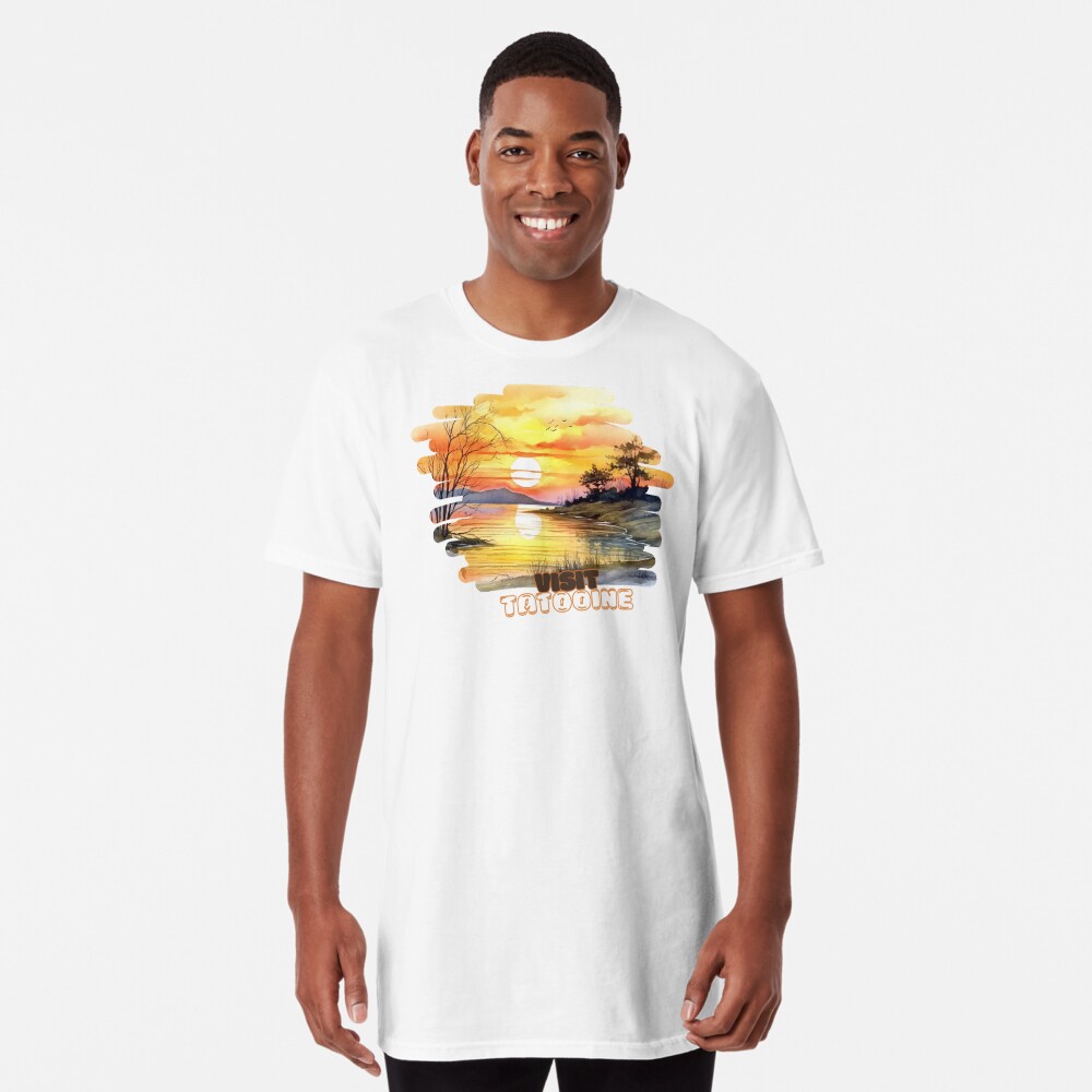 Vista previa del artículo con la obra «Camiseta larga», diseñado y vendido por NoobsDesign.