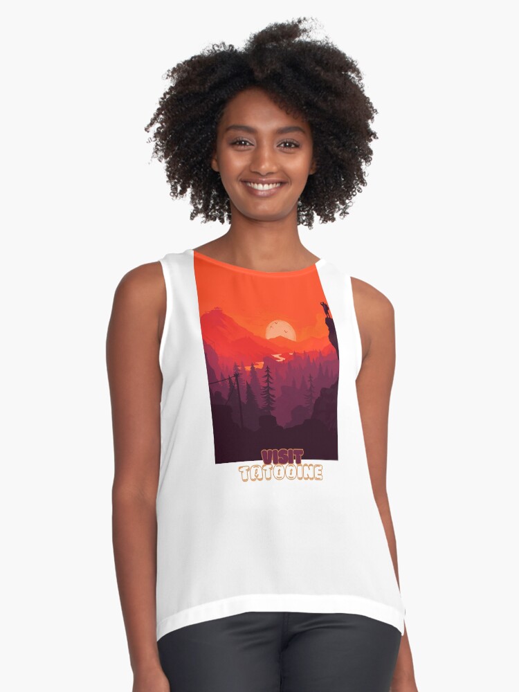 Vista previa del artículo con la obra «Blusa sin mangas», diseñado y vendido por NoobsDesign.