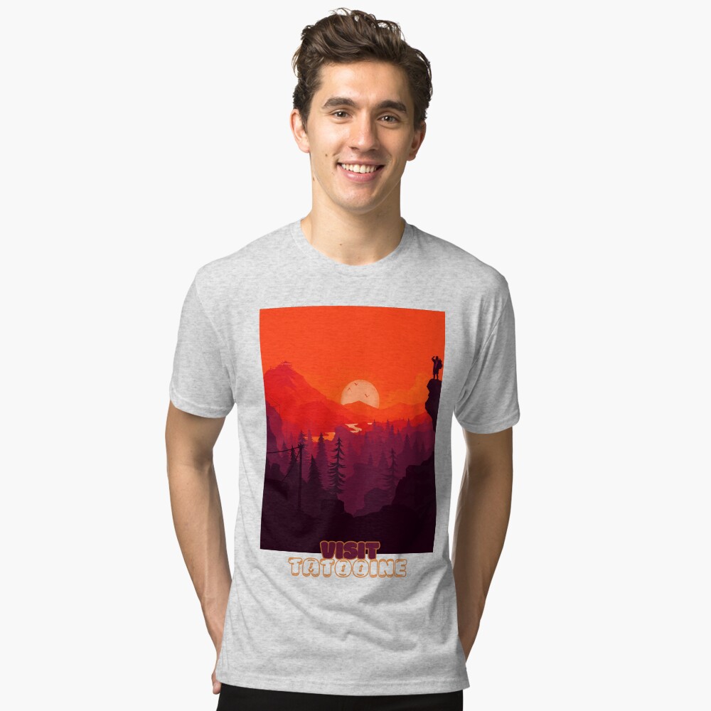 Vista previa del artículo con la obra «Camiseta de tejido mixto», diseñado y vendido por NoobsDesign.