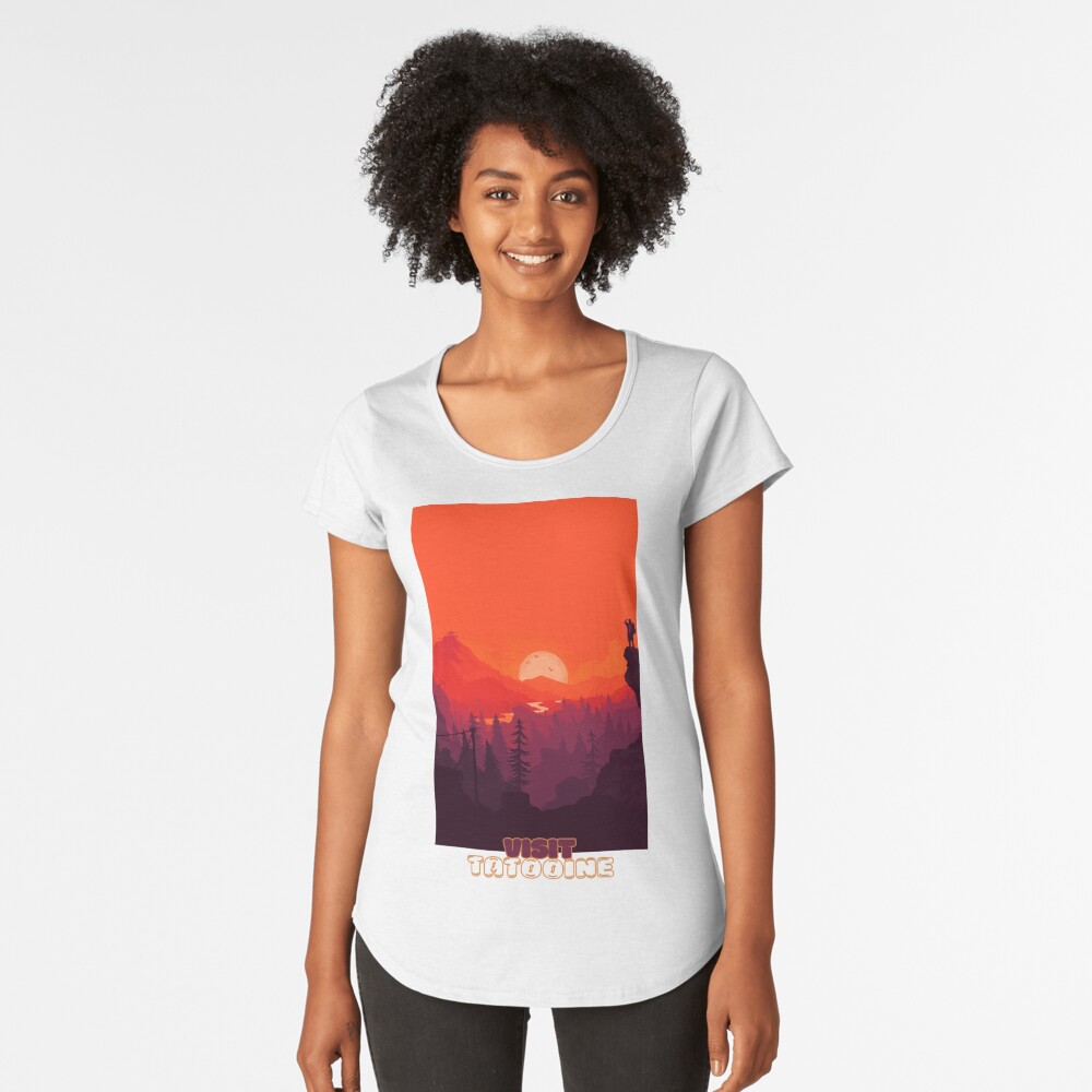 Vista previa del artículo con la obra «Camiseta premium de cuello ancho», diseñado y vendido por NoobsDesign.