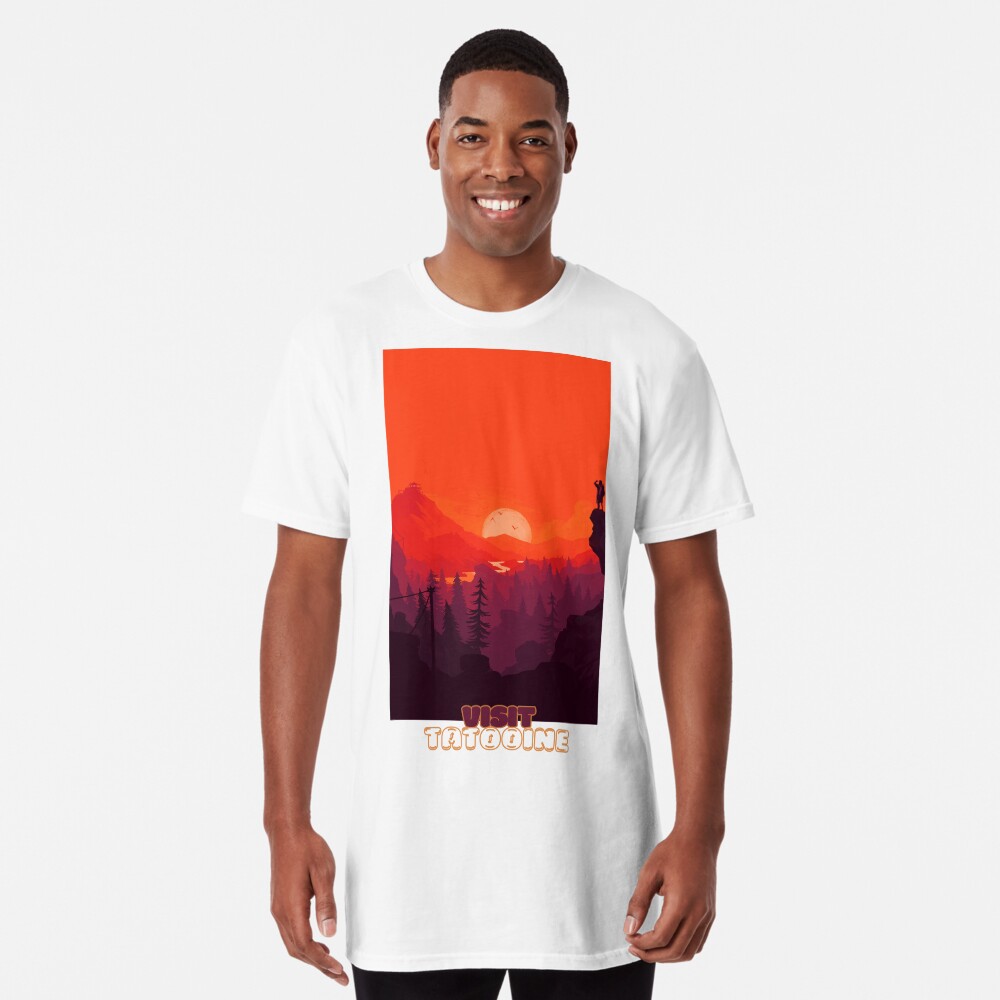 Vista previa del artículo con la obra «Camiseta larga», diseñado y vendido por NoobsDesign.