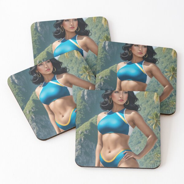 Item preview, Beautiful Mexican Beachwear Model on a paradise Island designed and sold by XN-Art-Design.
