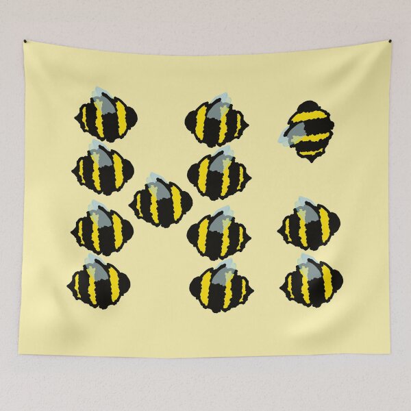 Item preview, Hi Bumblebees - Cute Fuzzy Bee Design designed and sold by DeadPanDesigns.