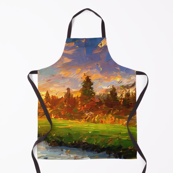 Item preview, Country River Sunset designed and sold by ArtFactoryAI.