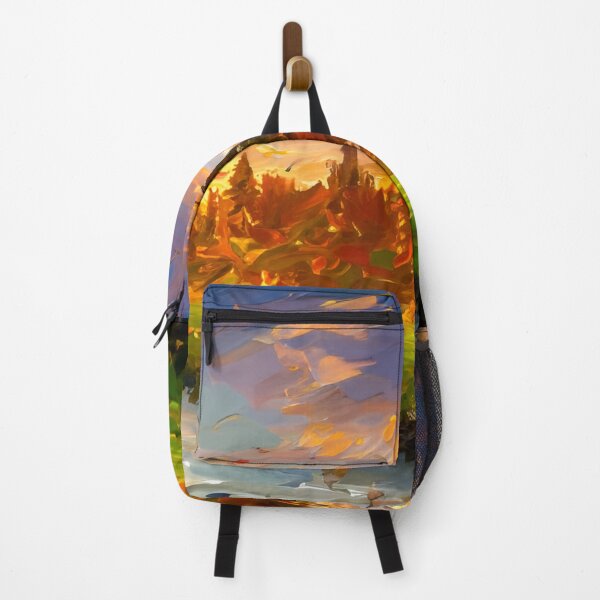 Item preview, Country River Sunset designed and sold by ArtFactoryAI.