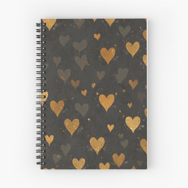 Aperçu de l'œuvre Coeurs d'or créée et vendue par PatternPuppy.