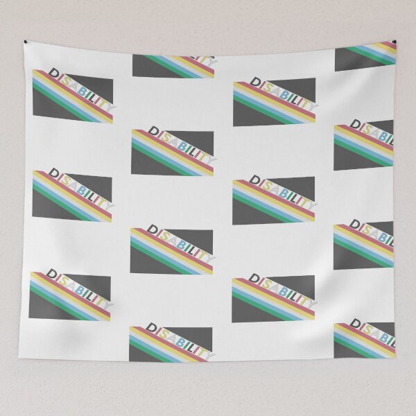 Item preview, Lettered Queer Disability Flag designed and sold by A4R0NN.