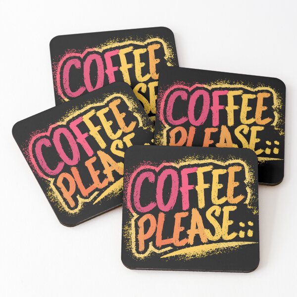 Item preview, Colorful Coffee Please Graphic designed and sold by Quirky Shirts.