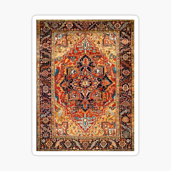 Item preview, Heriz Persian Carpet Print designed and sold by Vicky Brago-Mitchell®.
