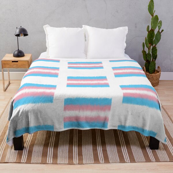Item preview, Fuzzy Transgender Flag designed and sold by A4R0NN.