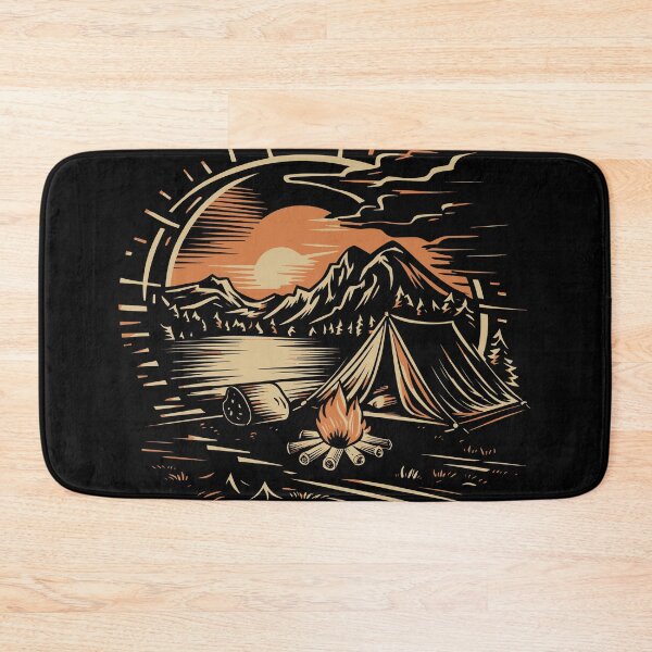 Item preview, Campfire and mountain for nature lovers and adventurers designed and sold by Newz Walker.