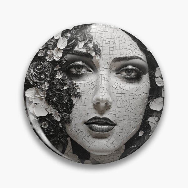 Item preview,  Black and White Mosaic Art designed and sold by Sadia  Jannat.