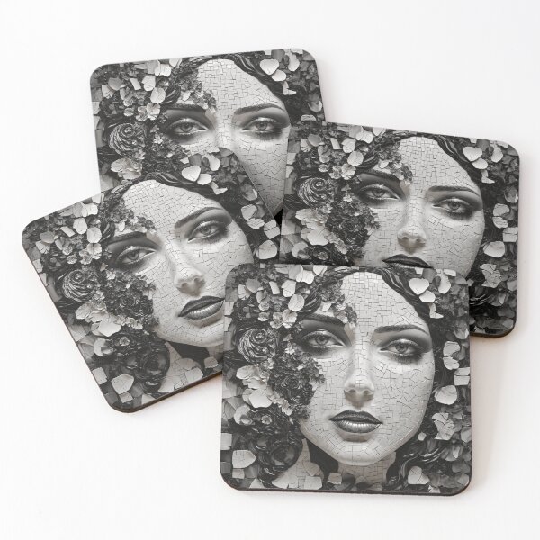 Item preview,  Black and White Mosaic Art designed and sold by Sadia  Jannat.