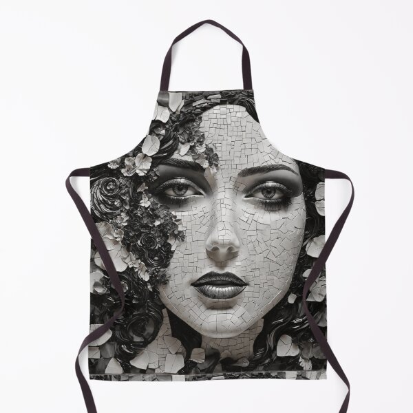 Item preview, Black and White Mosaic Art designed and sold by Sadia Jannat.