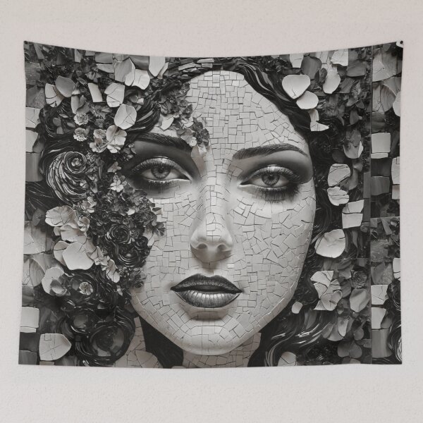 Item preview,  Black and White Mosaic Art designed and sold by Sadia  Jannat.