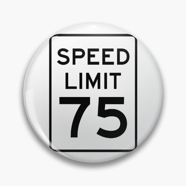 Item preview, Traffic sign speed limit, 75 designed and sold by Numbers-Art.