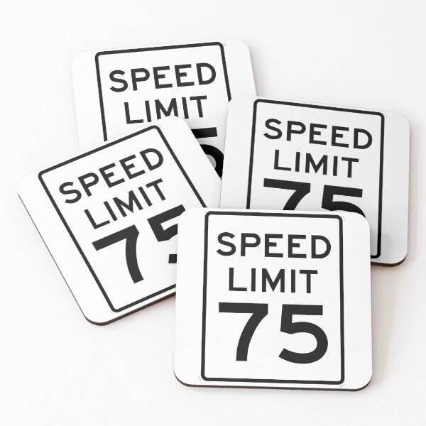 Item preview, Traffic sign speed limit, 75 designed and sold by Numbers-Art.