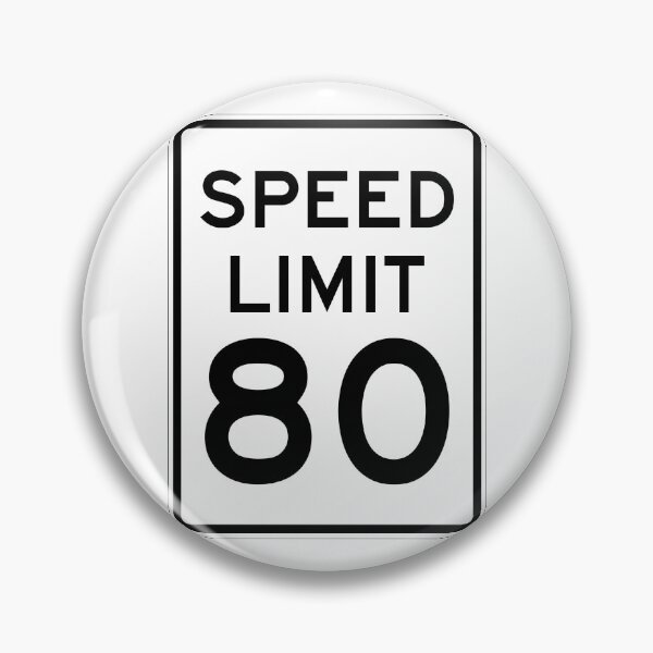 Item preview, Traffic sign speed limit, 80 designed and sold by Numbers-Art.