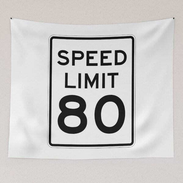 Item preview, Traffic sign speed limit, 80 designed and sold by Numbers-Art.